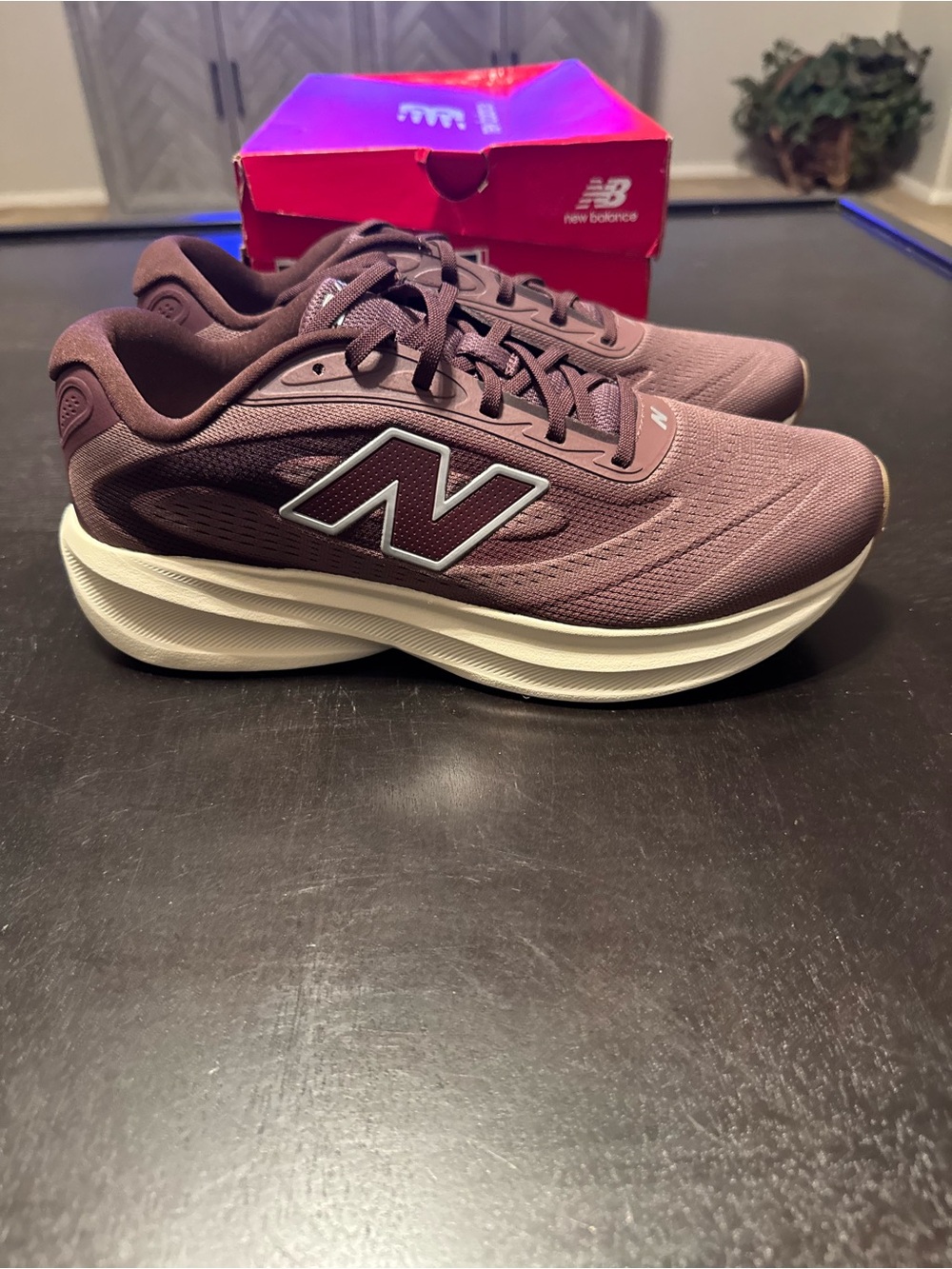 New Balance Purple Beige Violet Athletic Walking Shoes